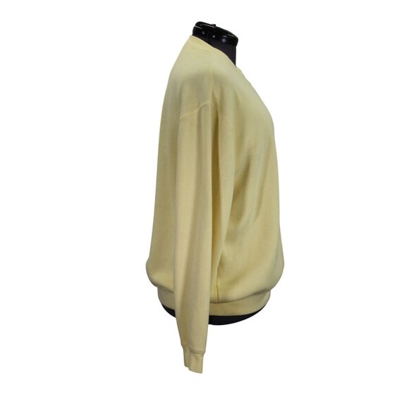 Faconnable Pullover Sweater Men’s Size Large V-Notch Crew Neck Tight Knit - Picture 4 of 16